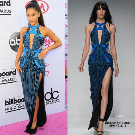 Ariana Grande Radiates in Iridescent Atelier Versace 